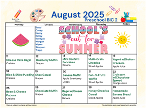 August Preschool